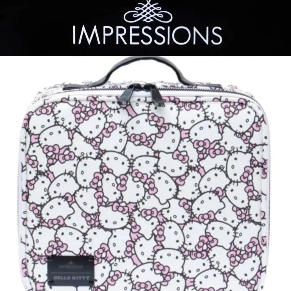 Impressions‎ X Hello Kitty Zip Around  Cosmetic Case